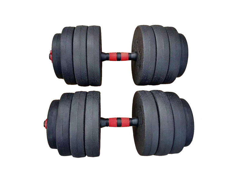 Indlæs billede i Gallery Viewer, TITAN LIFE Weight set 40 kg. Barbell &amp; Dumbell set
