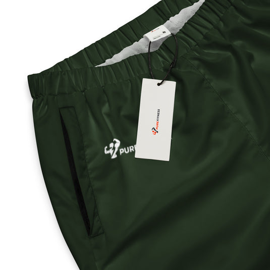 Purefitness Unisex Track Pants (Olivengrøn m. Hvide Logoer)