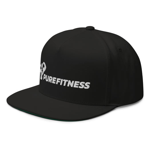 Purefitness Snapback (Sort m. Hvidt logo)