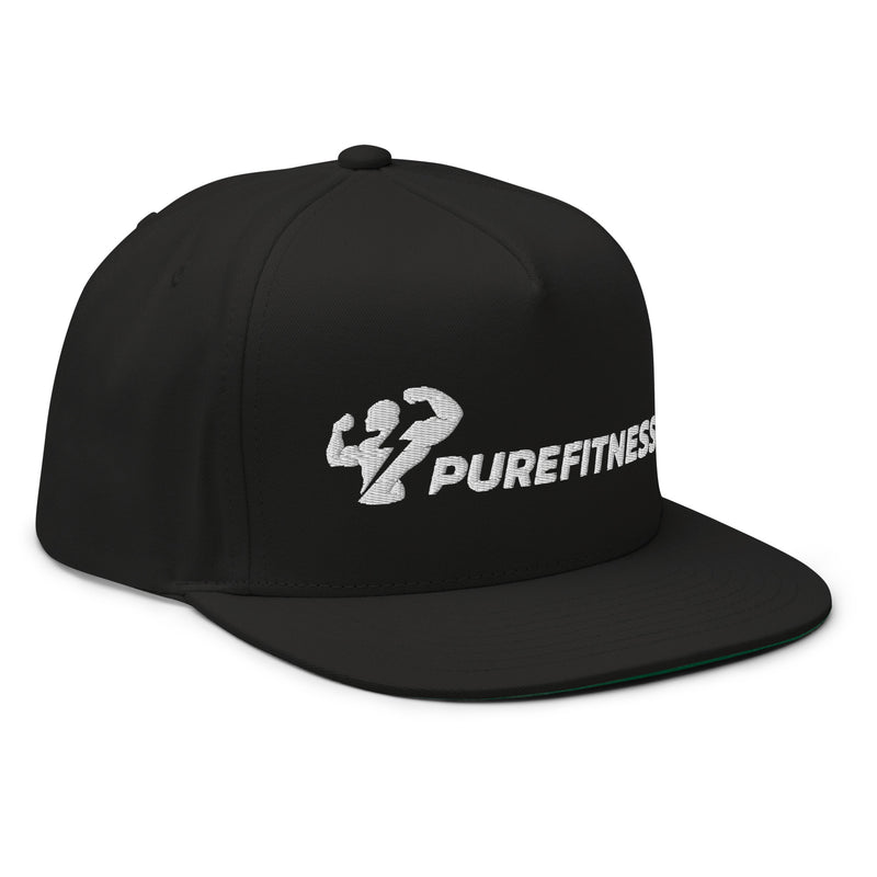 Indlæs billede i Gallery Viewer, Purefitness Snapback (Sort m. Hvidt logo)
