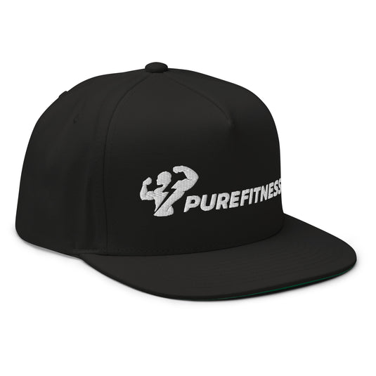 Purefitness Snapback (Sort m. Hvidt logo)